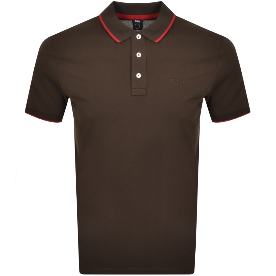 Alternative Image for ProductBOSS Parlay 87 Short Sleeved Polo T Shirt Green1